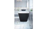Arabella Black White Freestanding Solid Surface Bathtub by Aquatica web (7)